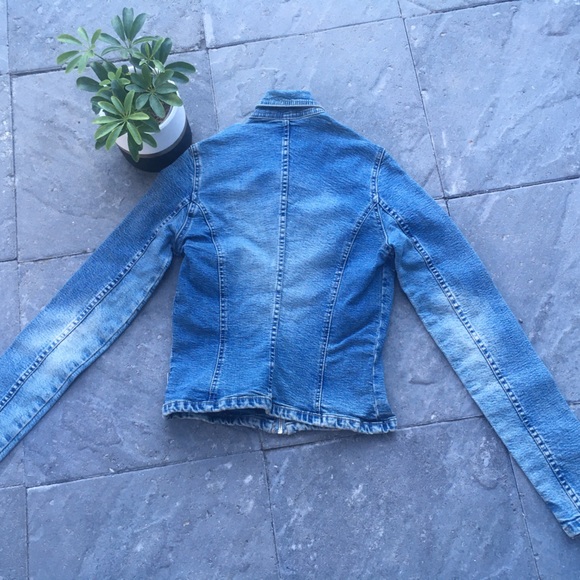 Jean jacket stretch with zipper - Picture 3 of 13